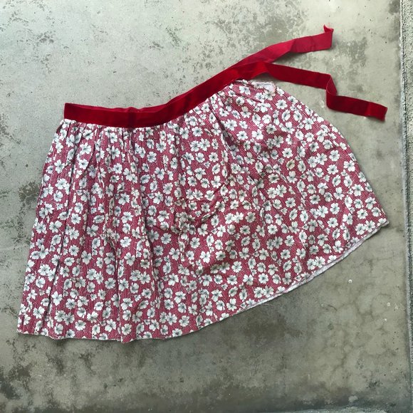 Vintage Flower Print Cotton Skirt. used - Picture 1 of 4
